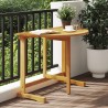 Table pliable de balcon 90x60x72 cm bois d'acacia solide 