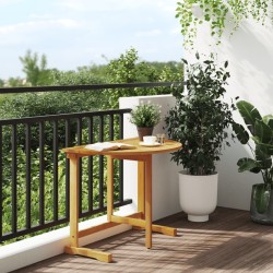 Table pliable de balcon 90x60x72 cm bois d'acacia solide 