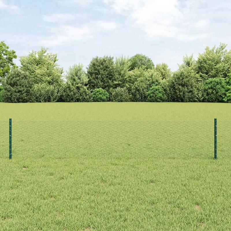 Set de Clôture de Jardin Hexagonal Set de 2 Vert 