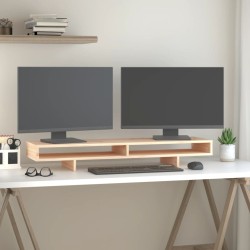 Support pour moniteur 100x27x14 cm Bois de pin solide 
