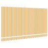 Tissu de remplacement de store pour cadre de 4x2 m Jaune et blanc 
