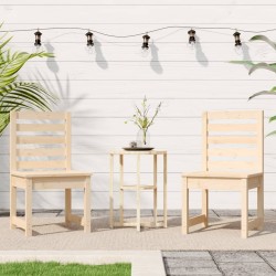 Chaises de jardin lot de 2 50x48x91,5 cm bois massif de pin 