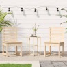 Chaises de jardin lot de 2 50x48x91,5 cm bois massif de pin 