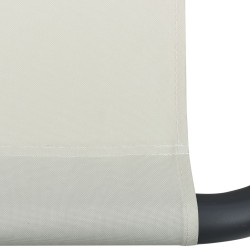 Lit de jardin crème 200x90 cm acier 