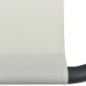 Lit de jardin crème 200x90 cm acier 