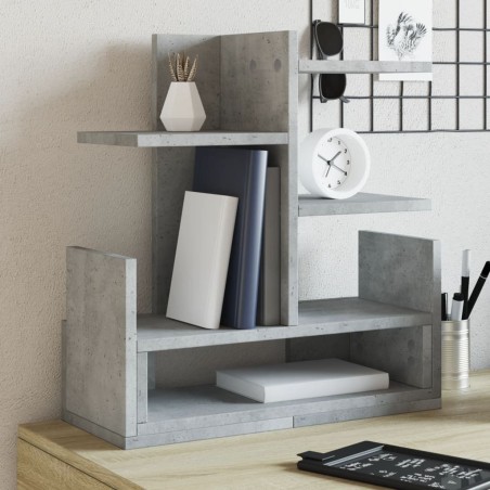 Organisateur de bureau gris béton 49x20x52,5 cm 