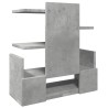 Organisateur de bureau gris béton 49x20x52,5 cm 