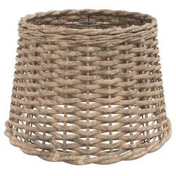Abat-jour de plafonnier marron Ø40x26 cm osier 