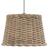 Abat-jour de plafonnier marron Ø40x26 cm osier 