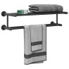 Porte-serviettes Noir 61 x 23 x 17 cm Acier inoxydable 