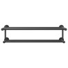 Porte-serviettes Noir 61 x 23 x 17 cm Acier inoxydable 