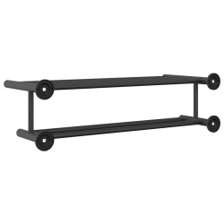 Porte-serviettes Noir 61 x 23 x 17 cm Acier inoxydable 