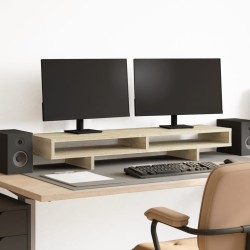 Support de moniteur chêne sonoma 100x27x15 cm bois d'ingénierie 