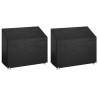 Housses de banc de jardin 2 pcs 8 œillets 160x70x70/88 cm PE 
