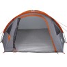 Tente Gris et orange Large Polyester et fibre de verre 