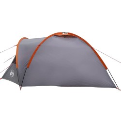 Tente Gris et orange Large Polyester et fibre de verre 