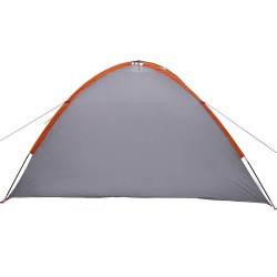 Tente Gris et orange Large Polyester et fibre de verre 