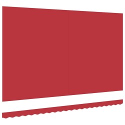 Tissu de remplacement de store pour cadre 5x3,5 m Rouge 