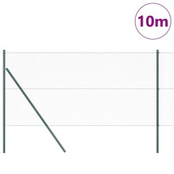 Clôture hexagonale verte 1x10 m en métal 