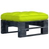 Pouf palette de jardin noir bois de pin imprégné 