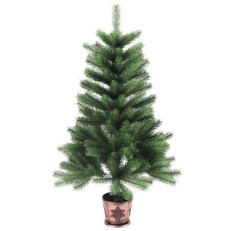 Arbre de Noël artificiel aiguilles réalistes 65 cm vert 