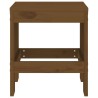 Tabourets de jardin lot de 2 marron miel 40x36x45 cm pin massif 
