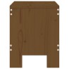 Tabourets de jardin lot de 2 marron miel 40x36x45 cm pin massif 