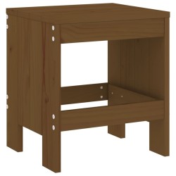 Tabourets de jardin lot de 2 marron miel 40x36x45 cm pin massif 