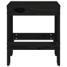 Tabourets de jardin lot de 2 noir 40x36x45 cm bois massif pin 
