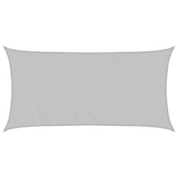 Voile d'ombrage gris clair 4x2 m 100% polyester oxford 