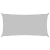 Voile d'ombrage gris clair 4x2 m 100% polyester oxford 