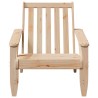 Chaise de jardin adirondack 75x77x77 cm bois massif de pin 