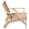 Chaise de jardin adirondack 75x77x77 cm bois massif de pin 