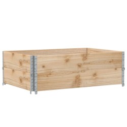 Colliers de palette 2 pcs 120x80 cm bois de pin solide 