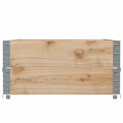Colliers de palette 2 pcs 120x80 cm bois de pin solide 