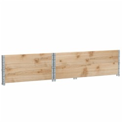 Colliers de palette 2 pcs 120x80 cm bois de pin solide 