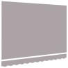 Tissu de Remplacement d'Auvent pour Cadre de 3.5x2.5 m Gris Clair 