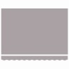 Tissu de Remplacement d'Auvent pour Cadre de 3.5x2.5 m Gris Clair 