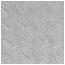 Plaques en alu avec motifs en relief, 2 pcs, antidérapantes, 40x40 cm 