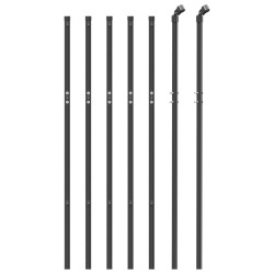 Clôture à mailles losangées anthracite 1,1x10 m 