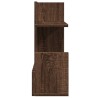 Organisateur de bureau chêne marron 49x20x52,5 cm 