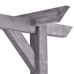 Pergola de jardin Gris 200x40x205 cm Bois de pin imprégné 