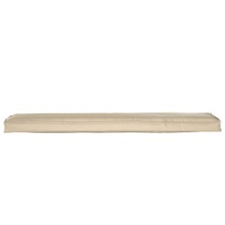 Coussins de palette pour banc 2 pcs Beige 180x40x8 cm Tissu Oxford 