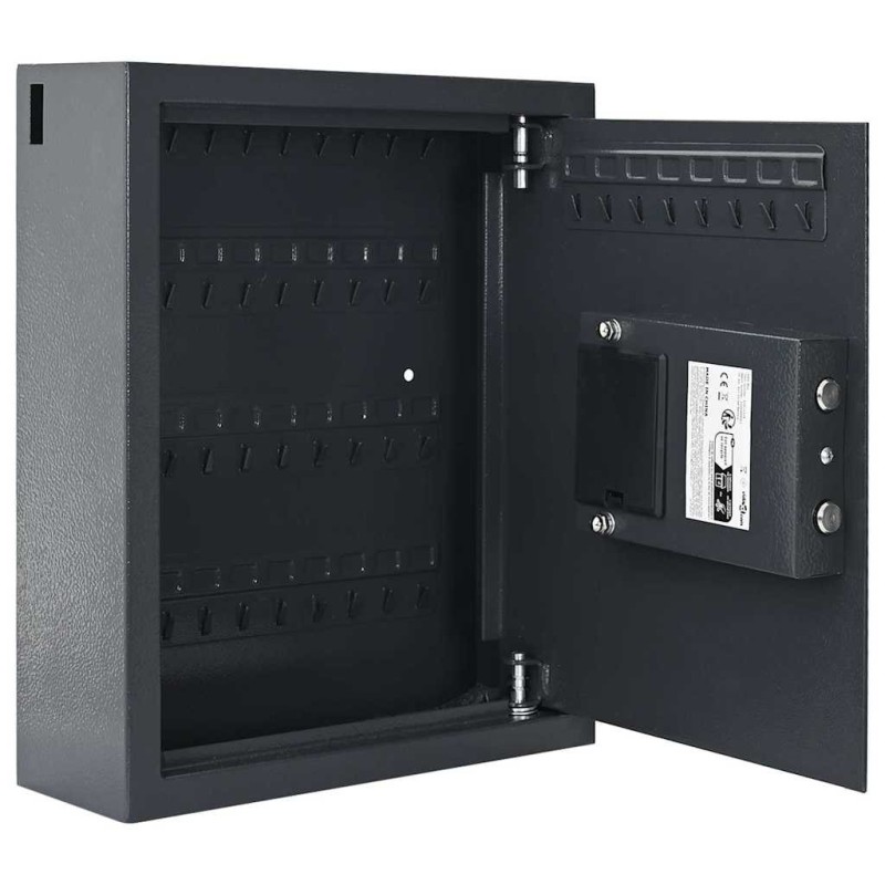 Coffre-fort à serrure à clavier Gris gunmetal Acier, Chrome Moyen 