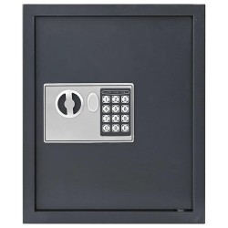 Coffre-fort à serrure à clavier Gris gunmetal Acier, Chrome Moyen 