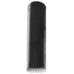 Clôture Hexagonale Grise Gris 0,8 x 50 m Acier 