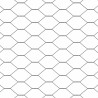 Clôture Hexagonale Grise Gris 0,8 x 50 m Acier 