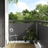 Paravent de balcon anthracite 300x80 cm résine tressée 