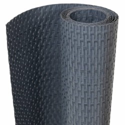Paravent de balcon anthracite 300x80 cm résine tressée 