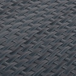 Paravent de balcon anthracite 300x80 cm résine tressée 